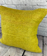 20 x 20 Hemp Pillow Turkish Cushion Natural Green Pillow Cushion Cover #6302