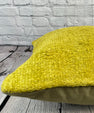 20 x 20 Hemp Pillow Turkish Cushion Natural Green Pillow Cushion Cover #6302