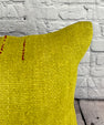 20 x 20 Hemp Pillow Turkish Cushion Natural Green Pillow Cushion Cover #6303