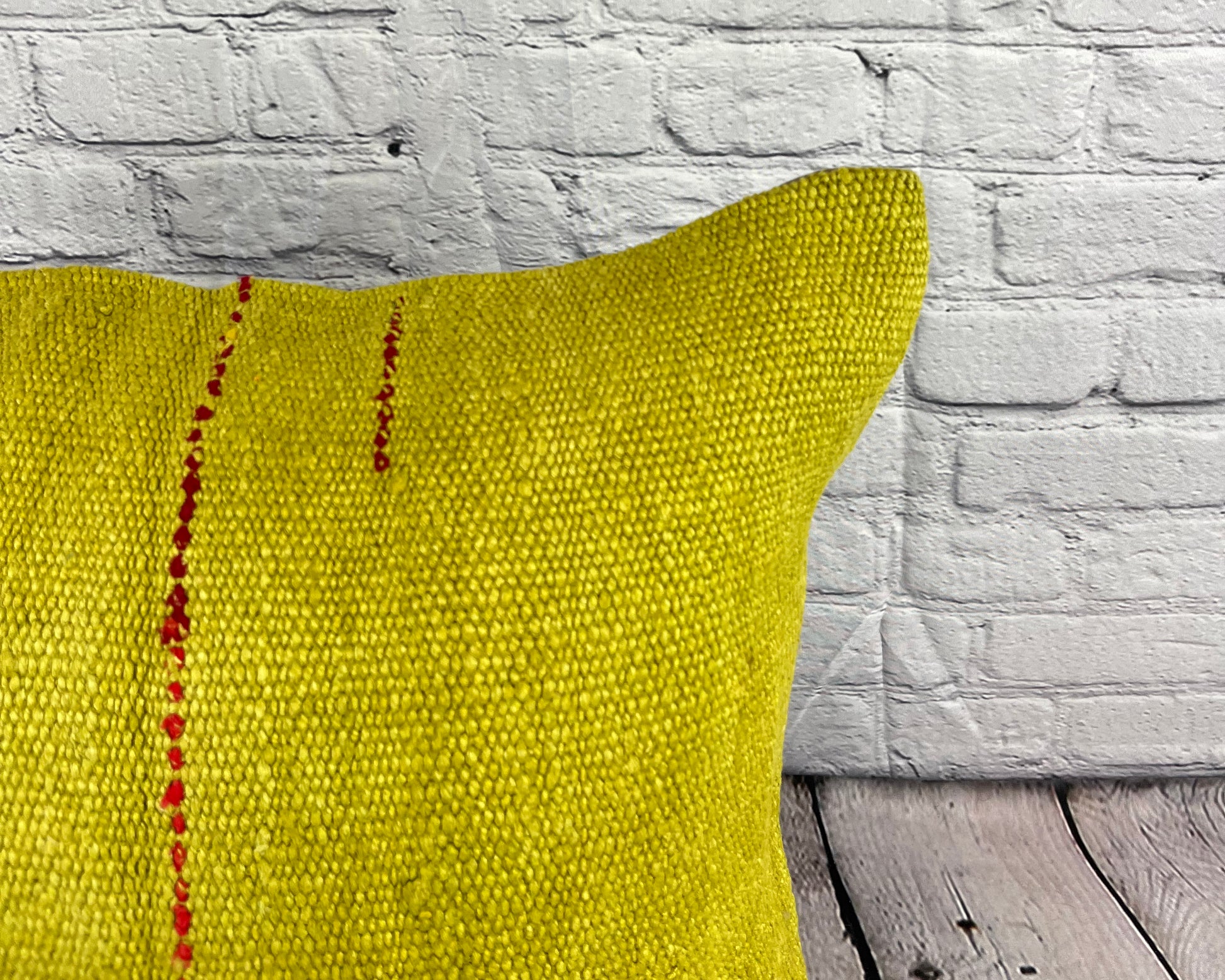 20 x 20 Hemp Pillow Turkish Cushion Natural Green Pillow Cushion Cover #6303