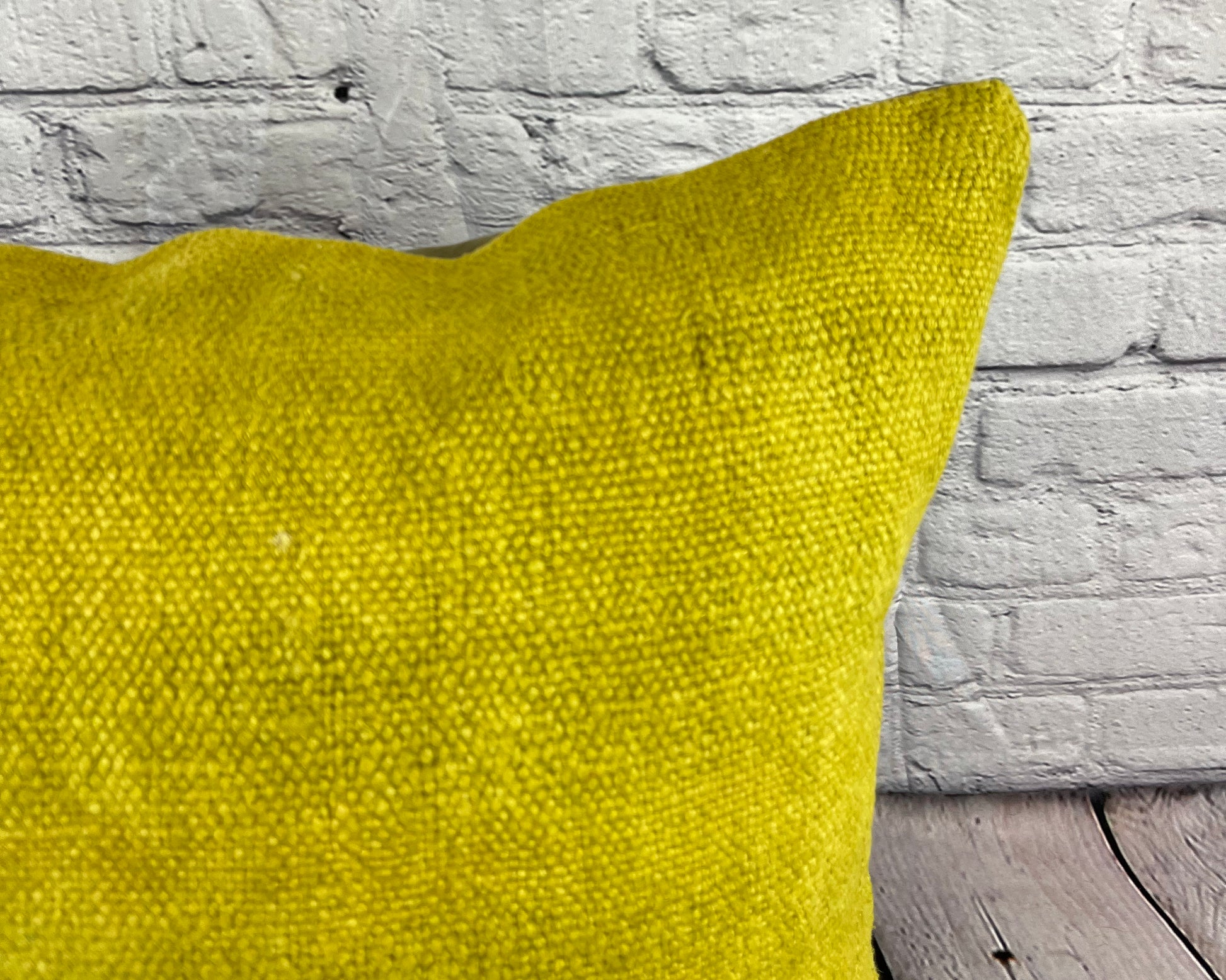 20 x 20 Hemp Pillow Turkish Cushion Natural Green Pillow Cushion Cover #6305