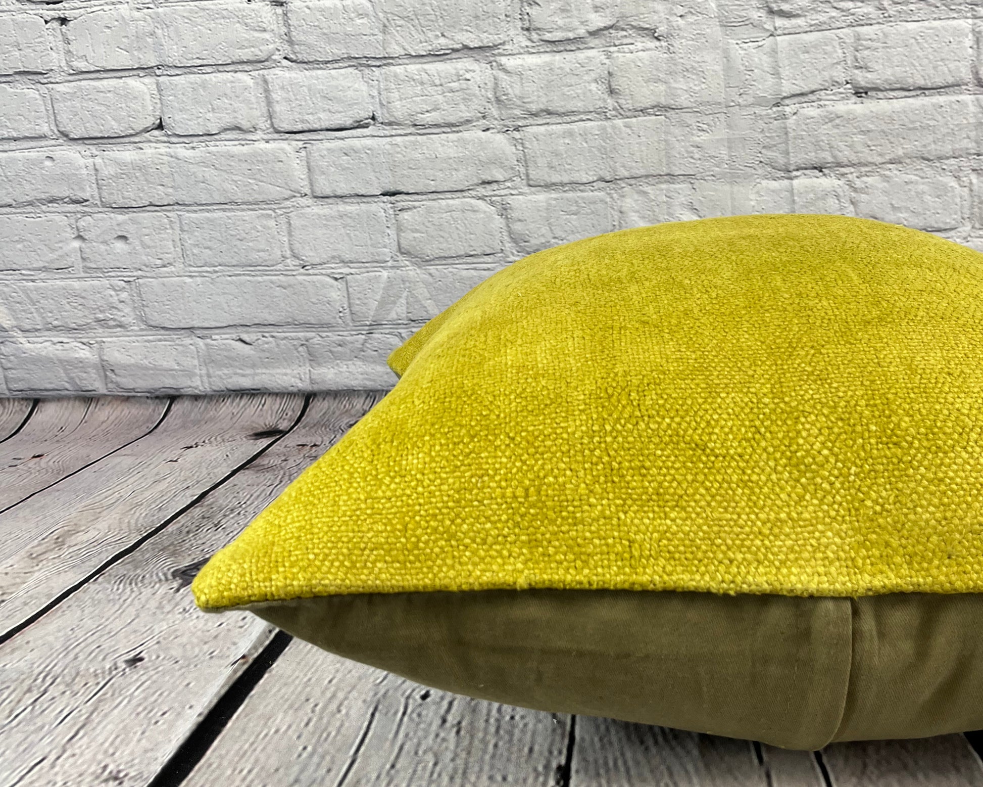 20 x 20 Hemp Pillow Turkish Cushion Natural Green Pillow Cushion Cover #6305