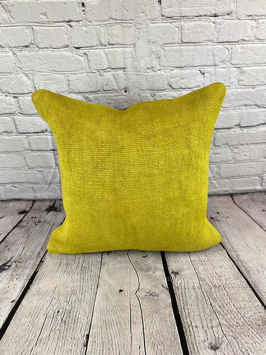 20 x 20 Hemp Pillow Turkish Cushion Natural Green Pillow Cushion Cover #6306