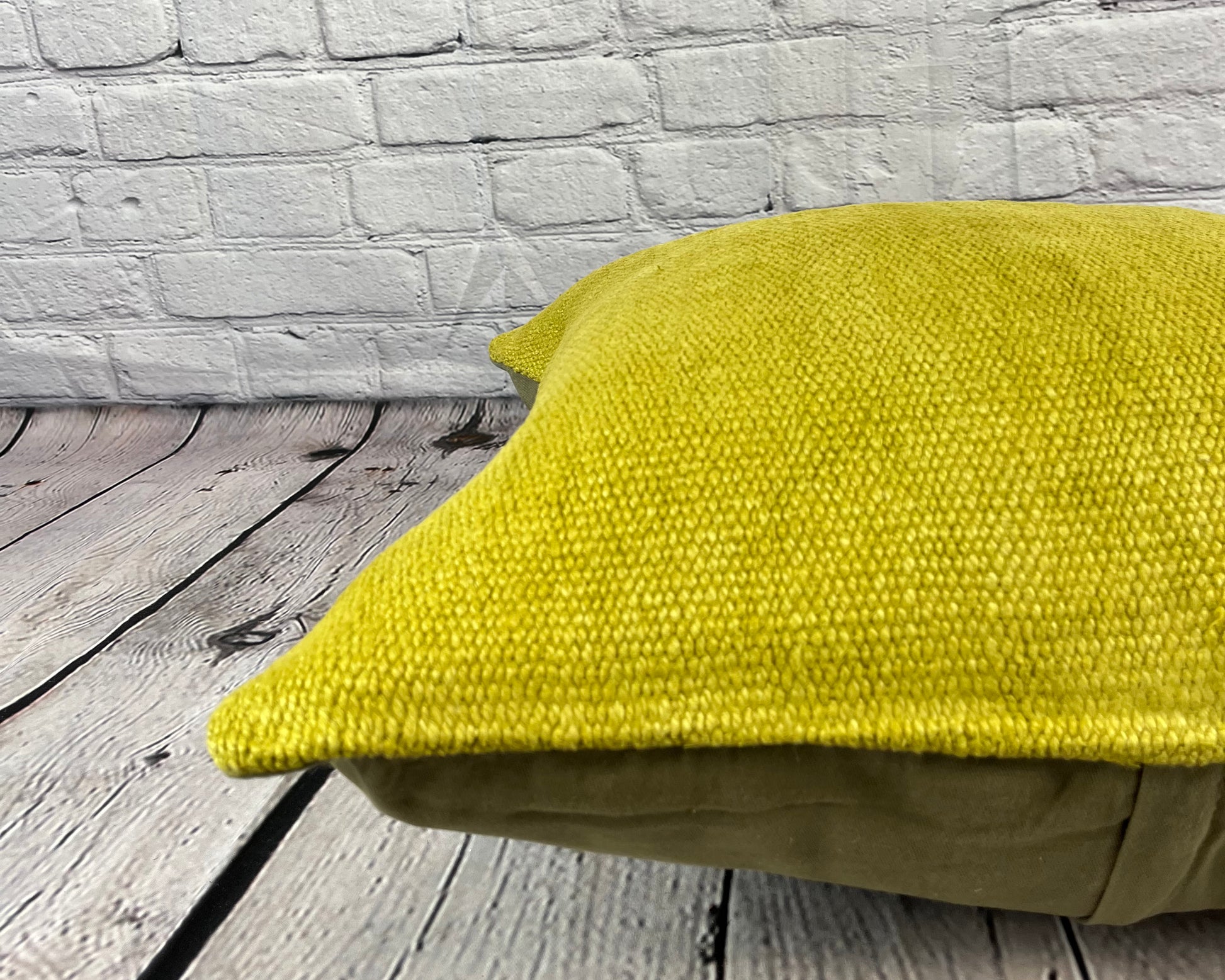 20 x 20 Hemp Pillow Turkish Cushion Natural Green Pillow Cushion Cover #6306