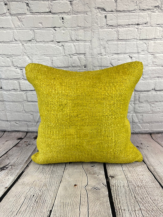 20 x 20 Hemp Pillow Turkish Cushion Natural Green Pillow Cushion Cover #6307