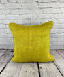 20 x 20 Hemp Pillow Turkish Cushion Natural Green Pillow Cushion Cover #6309