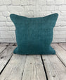 20 x 20 Hemp Pillow Turkish Cushion Natural Blue Pillow Cushion Cover #6423