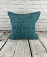 20 x 20 Hemp Pillow Turkish Cushion Natural Blue Pillow Cushion Cover #6426