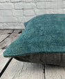 20 x 20 Hemp Pillow Turkish Cushion Natural Blue Pillow Cushion Cover #6426