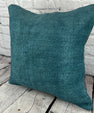 20 x 20 Hemp Pillow Turkish Cushion Natural Blue Pillow Cushion Cover #6422