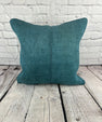 20 x 20 Hemp Pillow Turkish Cushion Natural Blue Pillow Cushion Cover #6425