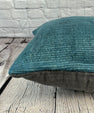 20 x 20 Hemp Pillow Turkish Cushion Natural Blue Pillow Cushion Cover #6425