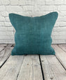 20 x 20 Hemp Pillow Turkish Cushion Natural Blue Pillow Cushion Cover #6427
