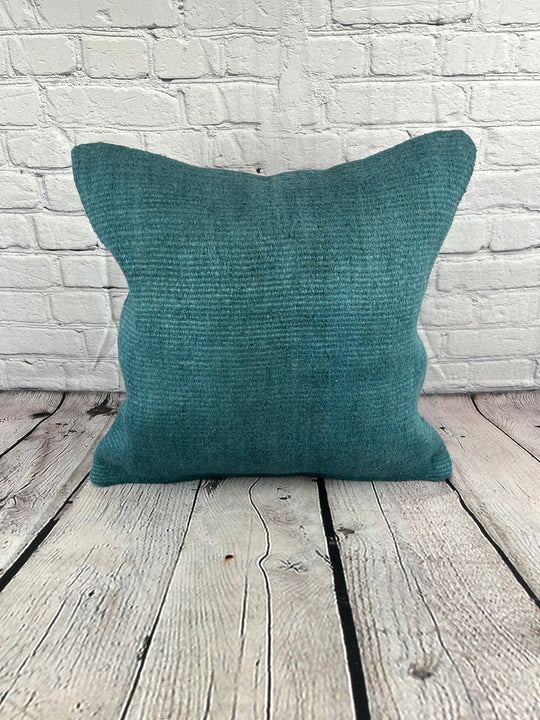20 x 20 Hemp Pillow Turkish Cushion Natural Blue Pillow Cushion Cover #6427