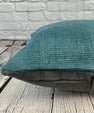 20 x 20 Hemp Pillow Turkish Cushion Natural Blue Pillow Cushion Cover #6427