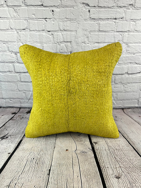 20 x 20 Hemp Pillow Turkish Cushion Natural Green Pillow Cushion Cover #6312