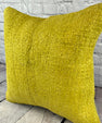 20 x 20 Hemp Pillow Turkish Cushion Natural Green Pillow Cushion Cover #6312