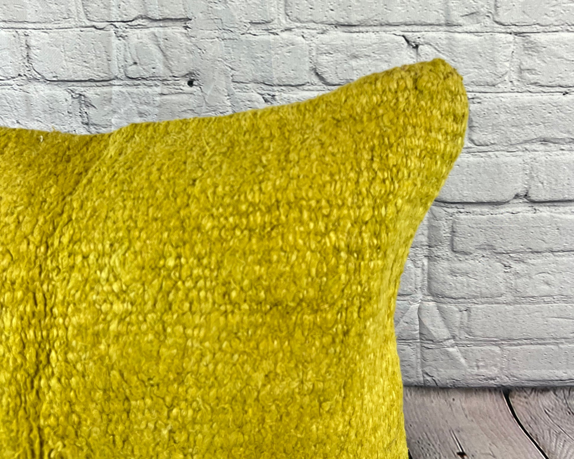 20 x 20 Hemp Pillow Turkish Cushion Natural Green Pillow Cushion Cover #6312