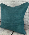 20 x 20 Hemp Pillow Turkish Cushion Natural Blue Pillow Cushion Cover #6432