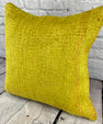 20 x 20 Hemp Pillow Turkish Cushion Natural Green Pillow Cushion Cover #6310
