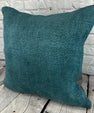 20 x 20 Hemp Pillow Turkish Cushion Natural Blue Pillow Cushion Cover #6417