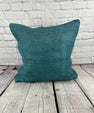 20 x 20 Hemp Pillow Turkish Cushion Natural Blue Pillow Cushion Cover #6420