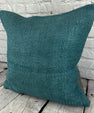 20 x 20 Hemp Pillow Turkish Cushion Natural Blue Pillow Cushion Cover #6420