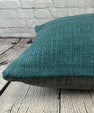 20 x 20 Hemp Pillow Turkish Cushion Natural Blue Pillow Cushion Cover #6420