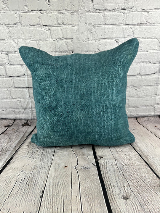 20 x 20 Hemp Pillow Turkish Cushion Natural Blue Pillow Cushion Cover #6413