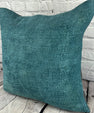 20 x 20 Hemp Pillow Turkish Cushion Natural Blue Pillow Cushion Cover #6413