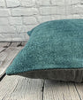 20 x 20 Hemp Pillow Turkish Cushion Natural Blue Pillow Cushion Cover #6413
