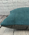20 x 20 Hemp Pillow Turkish Cushion Natural Blue Pillow Cushion Cover #6415