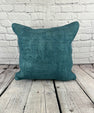 20 x 20 Hemp Pillow Turkish Cushion Natural Blue Pillow Cushion Cover #6418