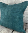 20 x 20 Hemp Pillow Turkish Cushion Natural Blue Pillow Cushion Cover #6418