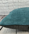 20 x 20 Hemp Pillow Turkish Cushion Natural Blue Pillow Cushion Cover #6418