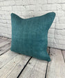 20 x 20 Hemp Pillow Turkish Cushion Natural Blue Pillow Cushion Cover #6416