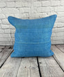 20 x 20 Hemp Pillow Turkish Cushion Natural Sky Blue Pillow Cushion Cover #6439