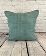 20 x 20 Hemp Pillow Turkish Cushion Natural Blue Pillow Cushion Cover #6363
