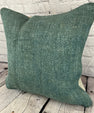 20 x 20 Hemp Pillow Turkish Cushion Natural Green Pillow Cushion Cover #6365