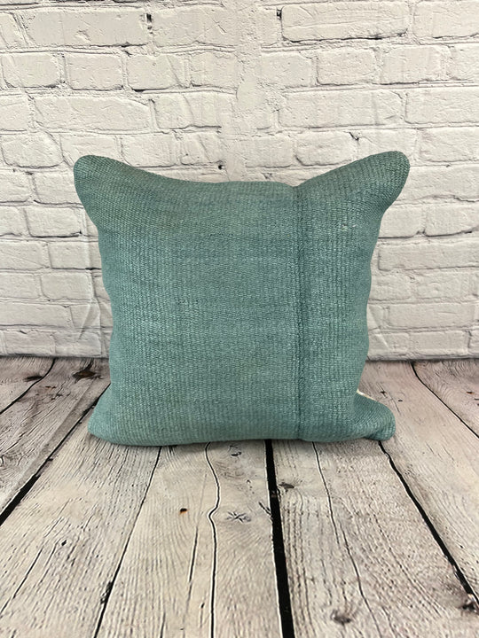20 x 20 Hemp Pillow Turkish Cushion Natural Blue Pillow Cushion Cover #6366