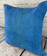 20 x 20 Hemp Pillow Turkish Cushion Natural Blue Pillow Cushion Cover #6446