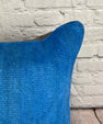 20 x 20 Hemp Pillow Turkish Cushion Natural Blue Pillow Cushion Cover #6446