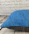 20 x 20 Hemp Pillow Turkish Cushion Natural Blue Pillow Cushion Cover #6446