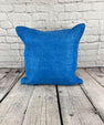 20 x 20 Hemp Pillow Turkish Cushion Natural Blue Pillow Cushion Cover #6450