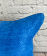 20 x 20 Hemp Pillow Turkish Cushion Natural Blue Pillow Cushion Cover #6451