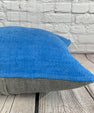 20 x 20 Hemp Pillow Turkish Cushion Natural Blue Pillow Cushion Cover #6451