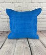 20 x 20 Hemp Pillow Turkish Cushion Natural Blue Pillow Cushion Cover #6448