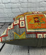 20 x 20 Kilim Pillow Turkish Cushion Natural Green Pillow Cushion Cover #6766