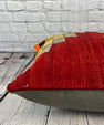20 x 20 Kilim Pillow Turkish Cushion Natural Red Pillow Cushion Cover #6819