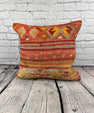 20 x 20 Kilim Pillow Turkish Cushion Natural Green Pillow Cushion Cover #6814